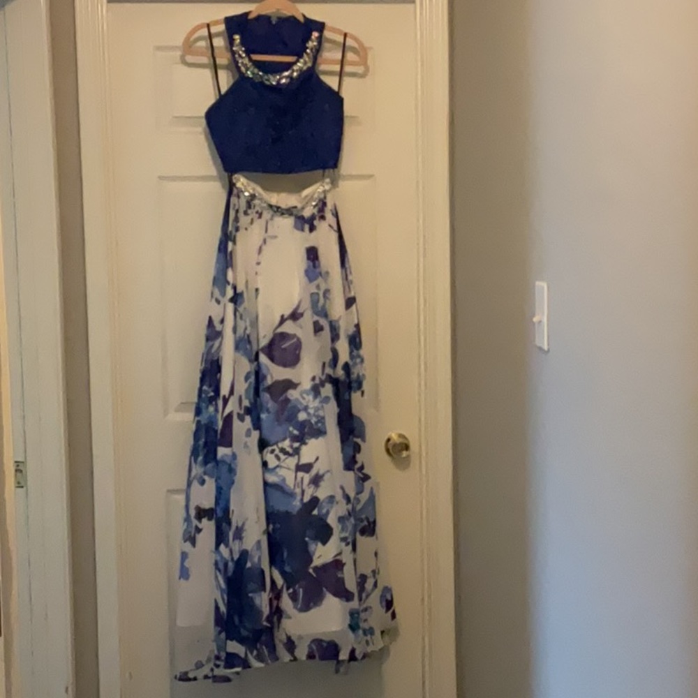 Masquerade Floral Prom Dress Size 1